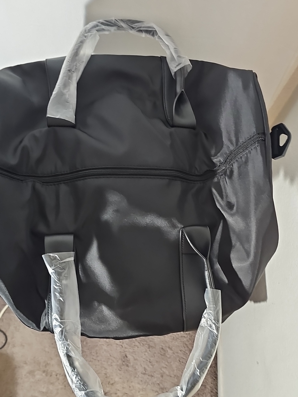 Classic Black Men's Travel Duffel Bag - Unbranded